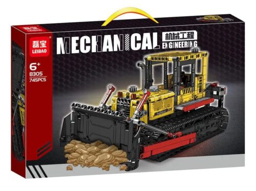 LEIBAO 8305 Xe Lu Bánh Xích 745 Mảnh Kỹ Thuật Cho Bé 6 Tuổi