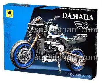 Hộp đựng mô hình xe máy Yamaha MT-10SP LEIMAO H1130, đồ chơi kỹ thuật, 820 chi tiết, 14+ tuổi