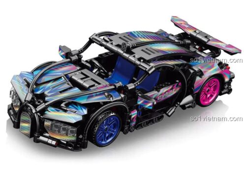 Đồ chơi mô hình LELE BROTHER 3306 Xe Bugatti Chiron Cyberpunk với thiết kế độc đáo, bộ xếp hình xe đua Bugatti Chiron cho bé trai 6 tuổi, giá rẻ.