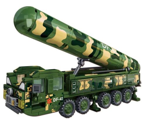 Bộ lắp ghép Xe Tên Lửa Đạn Đạo DF-41 350 Mảnh Tương thích LEGO® cho bé trai 6 tuổi