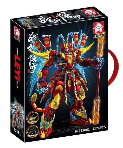 Hộp bộ lắp ghép LEYI 62061 Chiến Thần Ngộ Không, đồ chơi mô hình Robot Tôn Ngộ Không cho bé trai 6 tuổi giá rẻ.