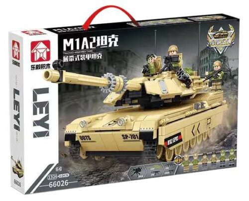 bộ lắp ráp Xe Tăng M1A2 Leyi 66026, mô hình xe tăng quân sự chân thực, quà tặng bé trai 6 tuổi giá tốt