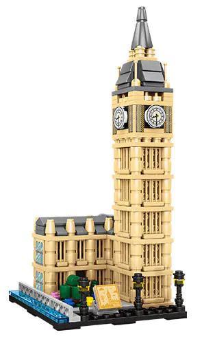 LEYI 67009 Tháp đồng hồ Big Ben London bộ lắp ghép, mô hình kiến trúc chi tiết, 526 mảnh, độ tuổi 6+, cho bé trai, cho bé gái, đồ chơi giáo dục, đồ chơi sáng tạo, giá tốt