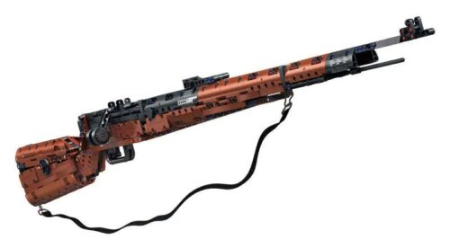 Hộp bộ đồ chơi Leyi 82012 Súng bắn tỉa 98K với 1206 mảnh ghép, đồ chơi mô hình súng trường 98K cho bé trai 6 tuổi