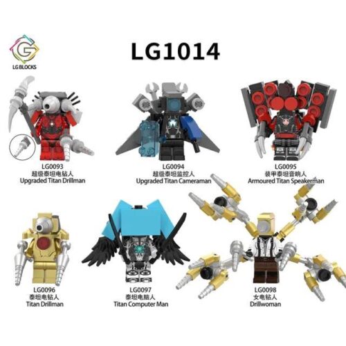 Mô hình Siêu cấp Titan Camera Man LG BLOCKS LG0094 trong Skibidi Toilet, đồ chơi lắp ghép cho bé trai 14 tuổi, có đèn LED, chất liệu nhựa ABS cao cấp, giá tốt