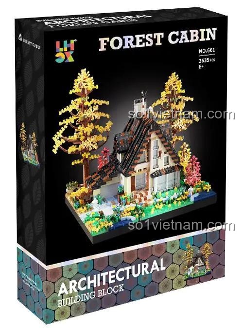 Hộp sản phẩm bộ lắp ghép Ngôi nhà Rừng LHCX 661