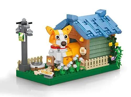 Bộ lắp ghép Mô hình Corgi LOZ 1256, đồ chơi lắp ghép Chó Corgi đáng yêu cho bé gái 6 tuổi, giá tốt