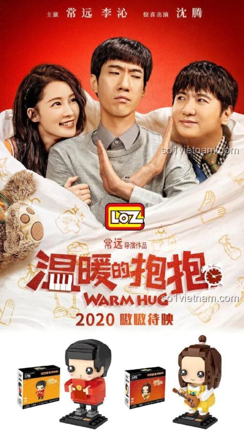Mô hình lắp ráp nhân vật Bao Bao Ấm Áp từ bộ LOZ 1400-18