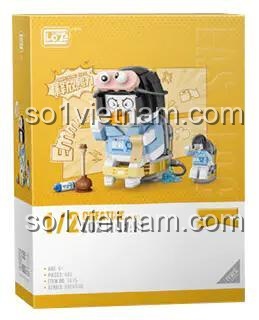 Hộp đồ chơi lắp ráp LOZ 1675 Chim cánh cụt Yaya, bộ xếp hình Chim cánh cụt đi vệ sinh, chất lượng cao cho bé gái 6 tuổi.