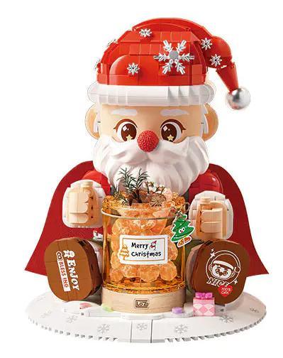 bộ lắp ghép Ông Già Noel Đèn Ngủ Khuếch Tán Hương Thơm LOZ 1958 giá tốt, đồ chơi mô hình Ông Già Noel cho nam nữ 14 tuổi, đèn LED khuếch tán hương thơm Giáng Sinh ấm áp