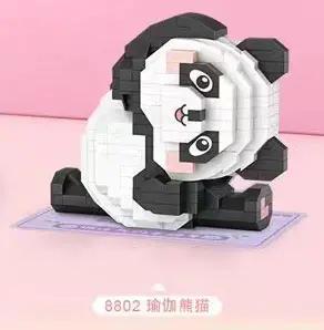 Mô hình Gấu trúc Yoga LOZ 8802 - Thú cưng dễ thương cho bé gái 6 tuổi, bộ lắp ghép Gấu trúc Yoga giá tốt, đồ chơi giáo dục sáng tạo