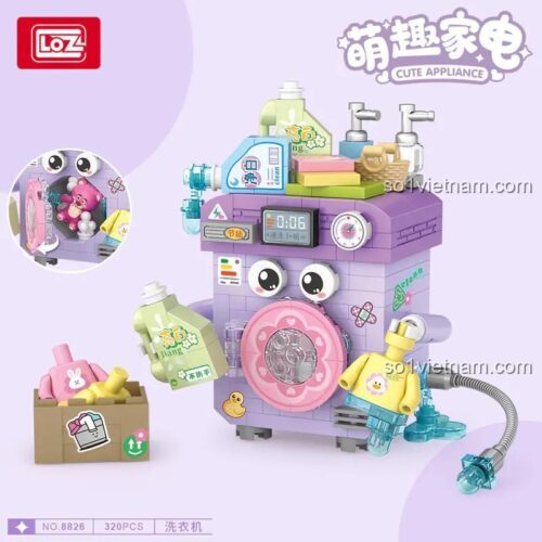 Mô hình Máy Giặt Dễ Thương LOZ 8826 đã lắp ráp
