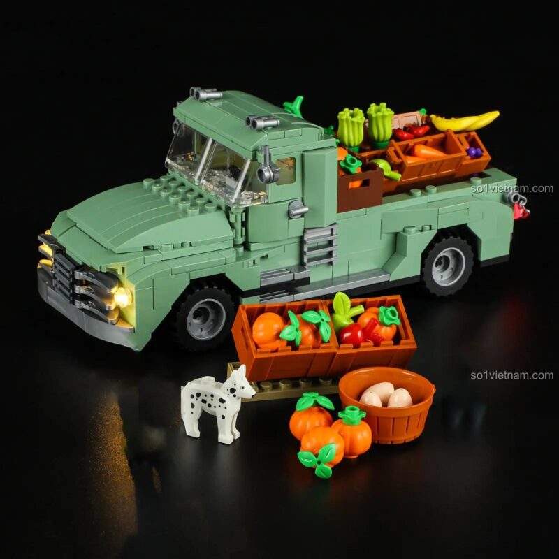 Xe tải nông trại Lumibricks F9016 chở đầy nông sản