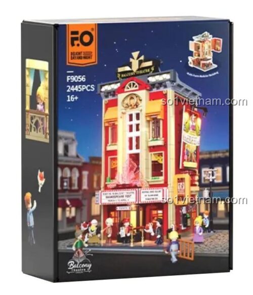 Hộp sản phẩm Lumibricks/FunWhole F9056 Nhà hát Streamer