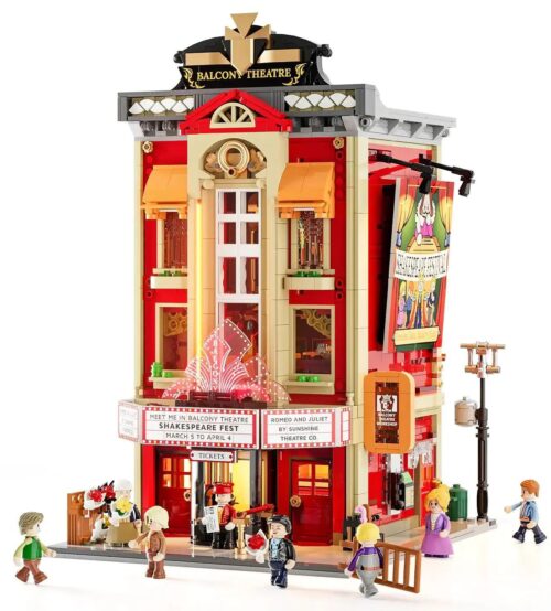 Lumibricks FunWhole F9056 Nhà hát Streamer bộ lắp ghép mô hình kiến trúc có đèn LED