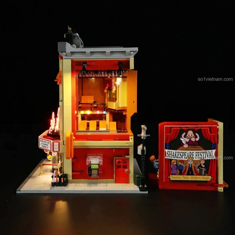 Lumibricks/FunWhole F9056 Nhà hát Streamer nhìn từ cạnh bên