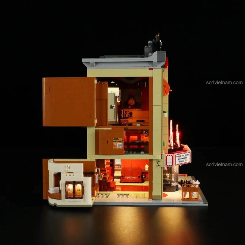 Lumibricks/FunWhole F9056 Nhà hát Streamer nhìn từ cạnh sau