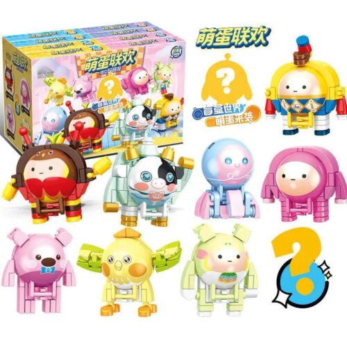 Bộ lắp ghép Nhân vật game Eggy Party LW 7078, đồ chơi mô hình cho bé 6 tuổi, giá rẻ. Hộp trưng bày và 8 mô hình nhân vật game Eggy Party siêu cute.