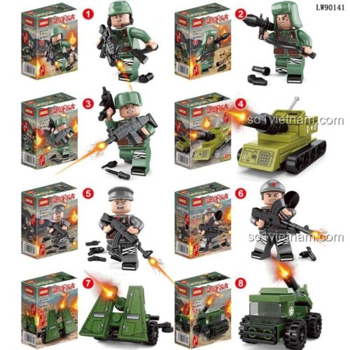 Các mẫu lắp ráp của bộ đồ chơi LWCK LW90141 - Mẫu 1