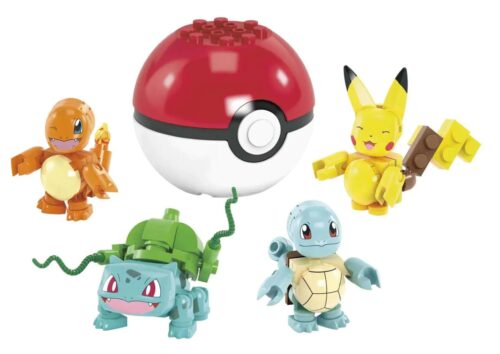 Mega Bloks GCN21 Pokémon Kanto Region First Partners, Bộ Lắp Ghép 4 Linh Vật Đầu Tiên Vùng Kanto, Pikachu, Bulbasaur, Squirtle, Charmander, 90 Mảnh, Độ tuổi 6+, Giá tốt