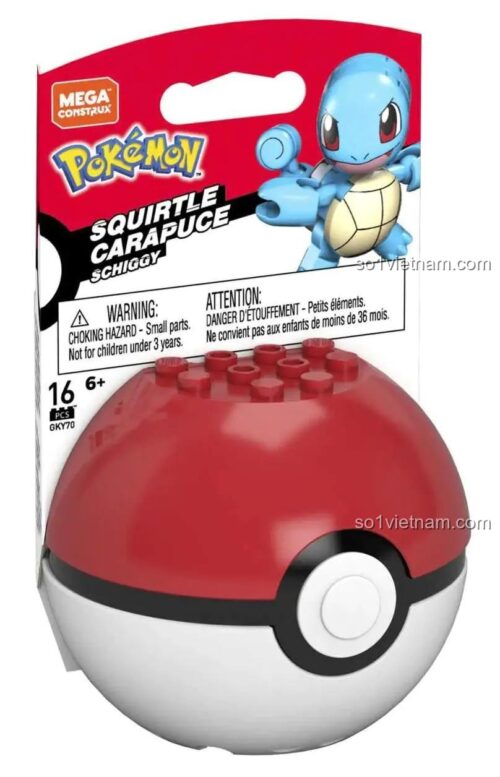 Mega Bloks GFC85 Pokémon Poké Ball Squirtle