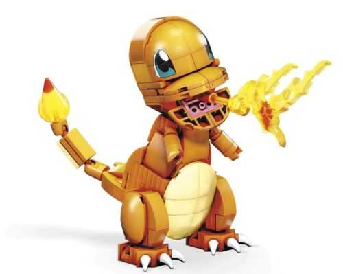 Mô hình Pokemon Tiểu Long Lửa Mega Bloks GKY96 có thể tạo dáng và phun lửa, đồ chơi lắp ghép cho bé 7 tuổi