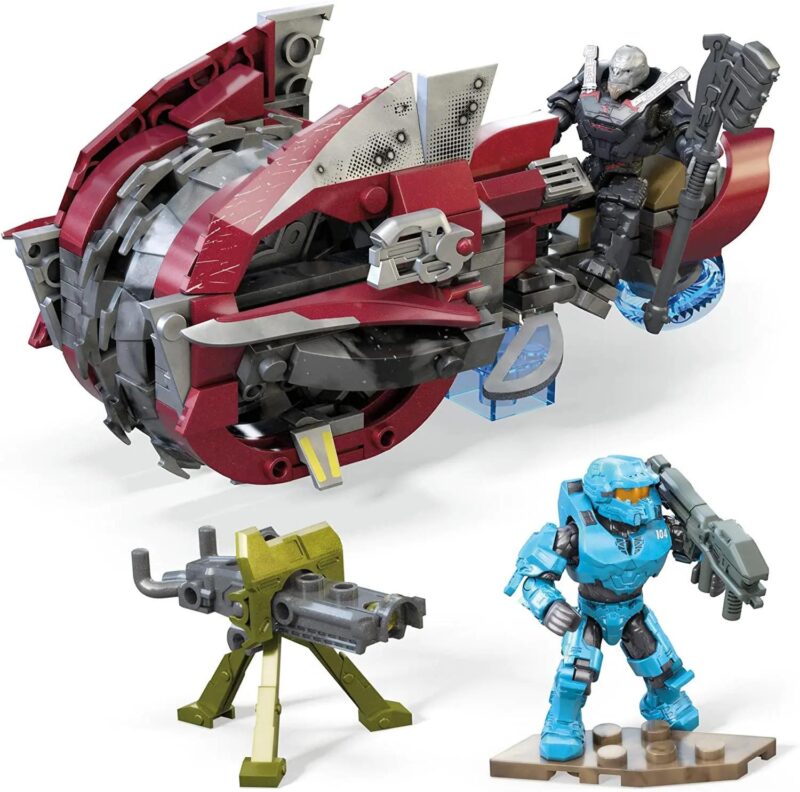 Mega Bloks GYG58 Halo Chopper Takedown bộ đồ chơi lắp ráp xe chiến đấu và nhân vật