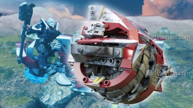 Mega Bloks GYG58 Halo Chopper Takedown mô hình xe Chopper