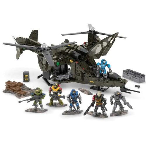 Mô hình trực thăng UNSC Falcon Sweep HALO Mega Bloks HDP62 với 6 minifigures