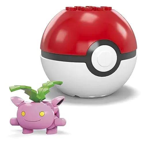 Bộ đồ chơi Mega Bloks HHL17 Pokémon Hoppip, mô hình Pokémon Hoppip dễ thương, 21 mảnh ghép, phù hợp cho bé 6 tuổi