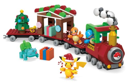 Mô hình Tàu hỏa Pokémon Holiday Train Mega Bloks HHP69, đồ chơi lắp ghép cho bé 7 tuổi, có các nhân vật Pikachu, Squirtle, Bulbasaur, Charmander, Tàu hỏa Pokémon mùa lễ hội, Tàu hỏa Pokémon trang trí Giáng sinh, Tàu hỏa Pokémon dễ thương, Tàu hỏa Pokémon lễ hội, Tàu hỏa Pokémon vui vẻ, Tàu hỏa Pokémon mùa đông, Tàu hỏa Pokémon trang trí Giáng sinh, Tàu hỏa Pokémon, bộ lắp ghép, đồ chơi mô hình, giá tốt