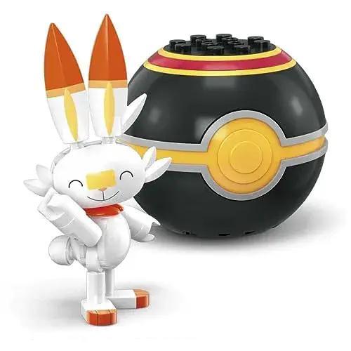 Mô hình Pokémon Scorbunny Mega Bloks HKT11, đồ chơi lắp ghép cho bé 6 tuổi, Thỏ Lửa Tinh Nghịch, giá tốt