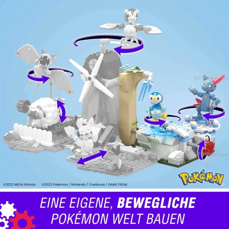 Thế giới Pokémon chuyển động từ bộ lắp ráp Mega Bloks HKT20