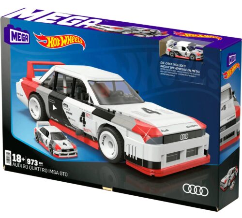 Hộp bộ lắp ghép Mega Bloks Hot Wheels Audi 90 Quattro IMSA GTO HRY20