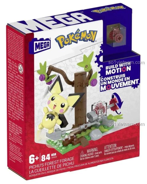 Mô hình Pokémon Pichu's Forest Forage sau khi lắp ráp