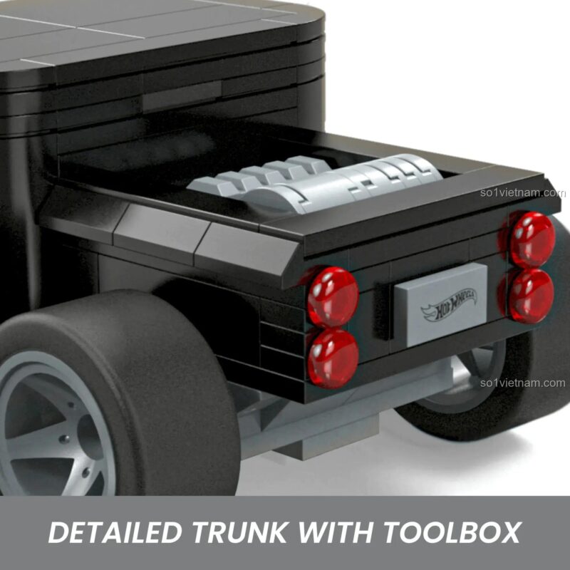 Cốp xe chi tiết bộ đồ chơi xe Hot Wheels Bone Shaker Vehicle Mega Bloks HRY17