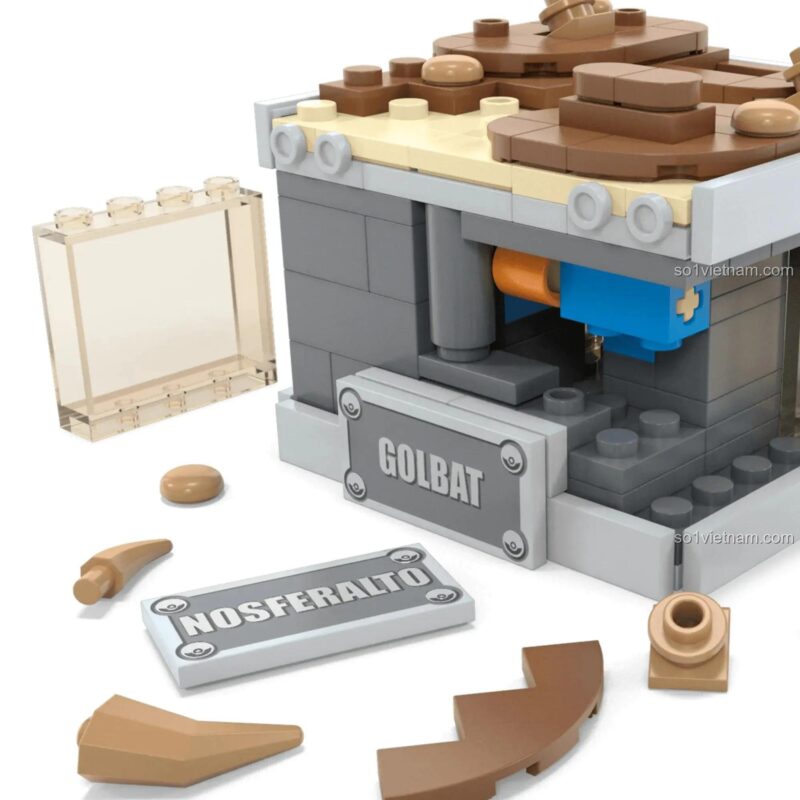 Chi tiết lắp ráp mô hình Golbat Mega Bloks HTH72, bộ lắp ghép Pokémon cho bé 13 tuổi
