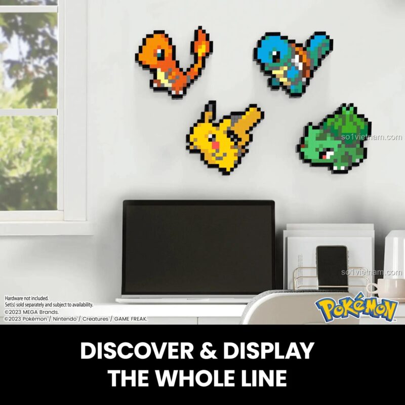 Dụng cụ lắp ráp Mô hình Pixel Art Pokémon Squirtle Mega Bloks HTH77