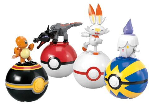 Mega Bloks HTJ06 Pokémon: Đội Huấn Luyện Viên Hệ Lửa - Charmander, Scorbunny, Litwick, Houndoom