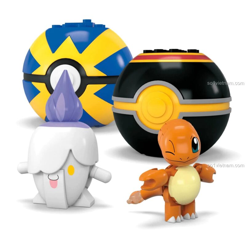 Mô hình Pokémon và Pokeball từ Mega Bloks HTJ06