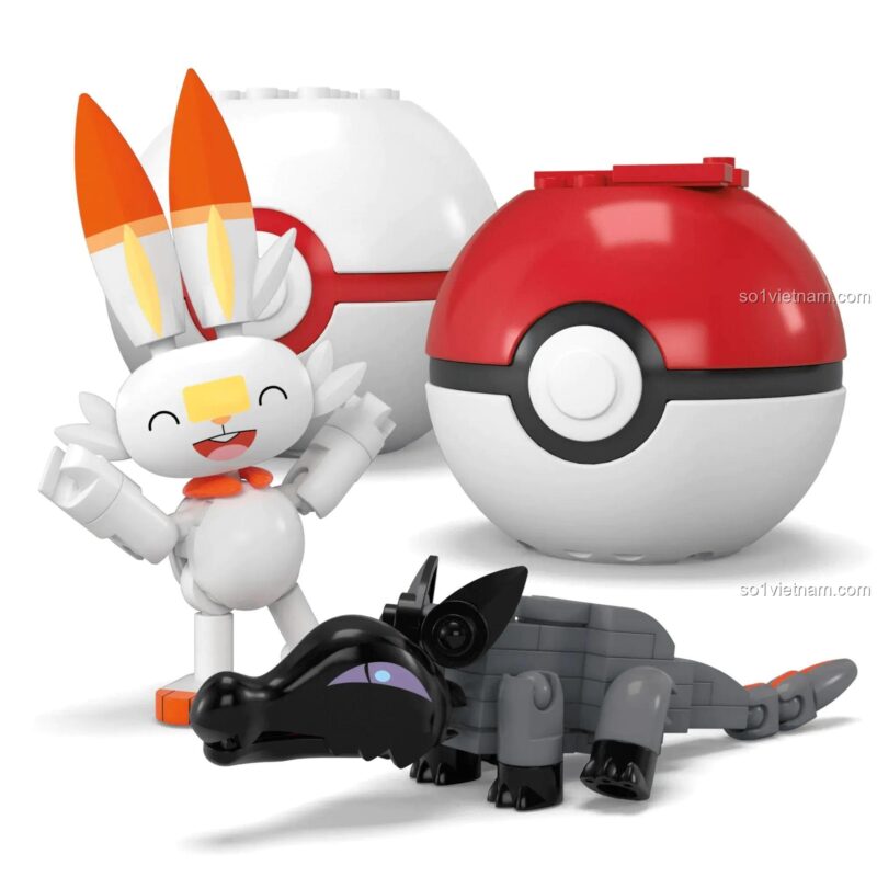 Mô hình Pokémon và Pokeball từ Mega Bloks HTJ06