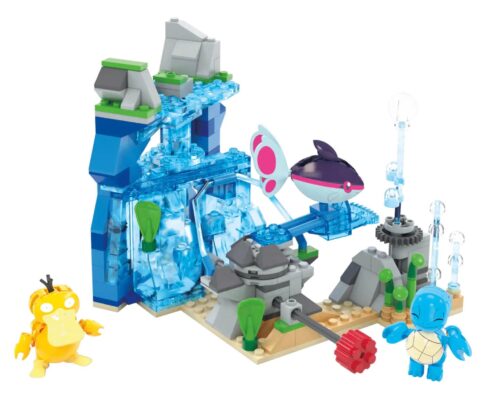 Mô hình Pokémon: Cuộc Phiêu Lưu Dưới Nước từ Mega Bloks HXF79, bộ lắp ghép Pokémon 319 mảnh, đồ chơi giáo dục cho bé 8 tuổi