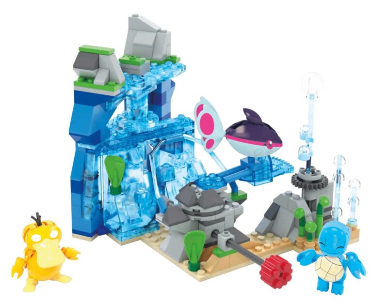 Mô hình Pokémon: Cuộc Phiêu Lưu Dưới Nước từ Mega Bloks HXF79, bộ lắp ghép Pokémon 319 mảnh, đồ chơi giáo dục cho bé 8 tuổi