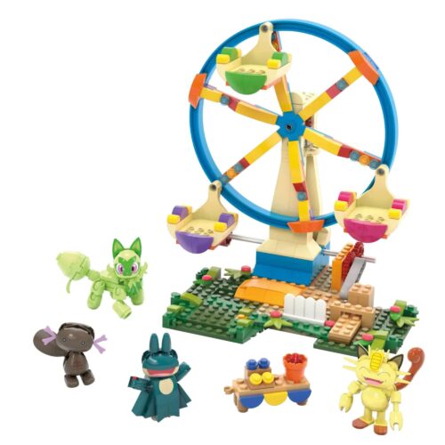 Mô hình Vòng Quay Vui Vẻ Pokémon HXF80 với 393 mảnh ghép, đồ chơi lắp ghép cho bé 8 tuổi