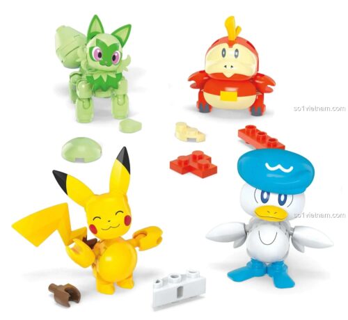 MEGA HPX92 Pokémon Paldea Region Team chi tiết lắp ráp 79 mảnh