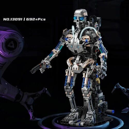 bộ lắp ráp Robot Cơ Khí, đồ chơi mô hình Robot Chiến Đấu Mei Ji Ji Mu 13091, mô hình robot có đèn LED cho bé trai 8 tuổi, giá tốt