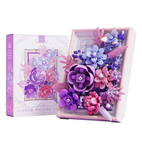 Khung ảnh hoa tím Mijieling 13063 - Bộ đồ chơi trang trí nhà cửa cho bé gái
