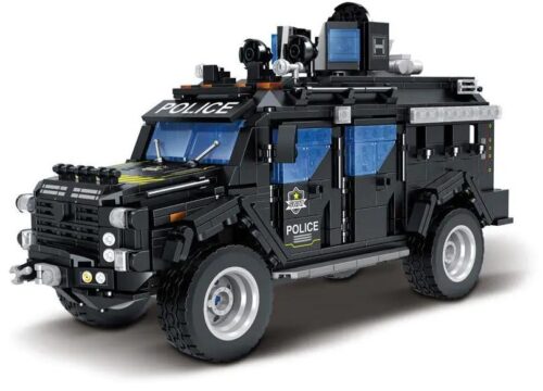 Bộ lắp ghép MinDi K0622 Xe SWAT Đặc Nhiệm 941 chi tiết, có thể lắp thành Robot SWAT, đồ chơi xây dựng cho bé trai 6 tuổi