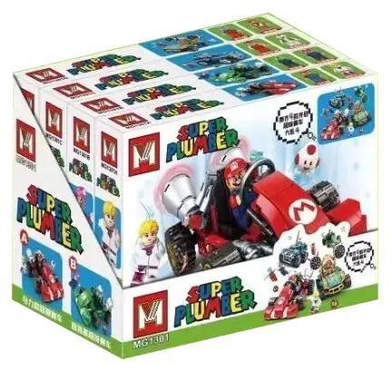 Hộp sản phẩm bộ đồ chơi Siêu xe đua Mario Kart MG1301