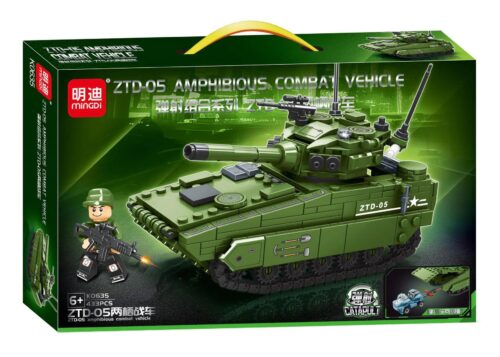 Bộ đồ chơi xe quân sự lưỡng cư MingDi K0635 ZTD-05 Amphibious Combat Vehicle